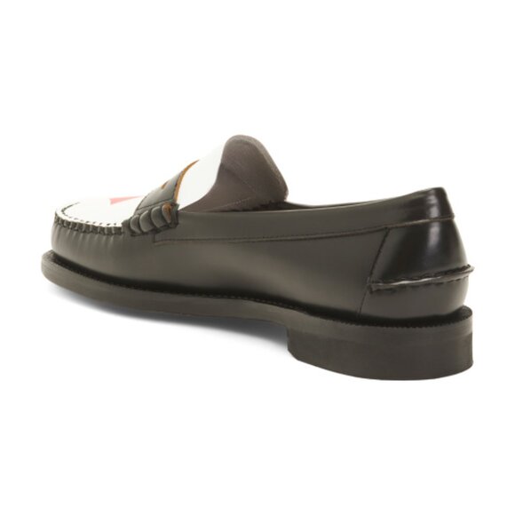 SEBAGO Men's Made In Mexico Leather Penny Loafers With Heart - Picture 2 of 2